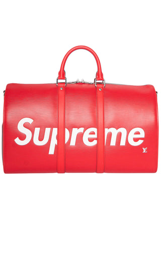 LOUIS VUITTON x SUPREME (RARE & NEW) Luggage Size: 18.5" x 8" x 10.25"; 4" drop handle
