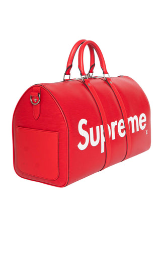 LOUIS VUITTON x SUPREME (RARE & NEW) Luggage Size: 18.5" x 8" x 10.25"; 4" drop handle