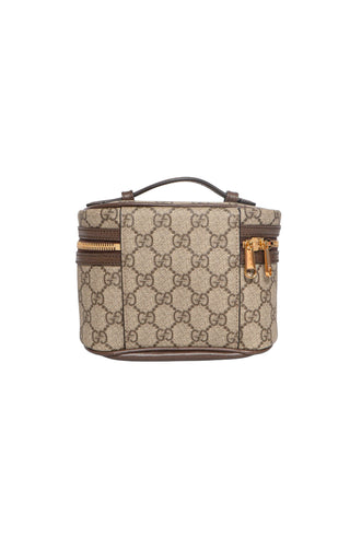 GUCCI (NEW) Cosmetic Bag Size: 6.5" x 4.25" x 4.75"; 1" drop handle