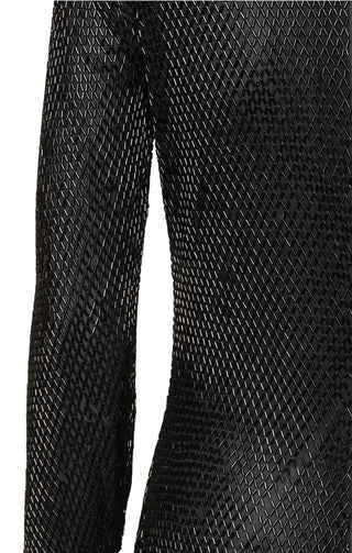 VINTAGE CALVIN KLEIN COLLECTION Full Length Black Beaded Dress Size: Looks Like US 6