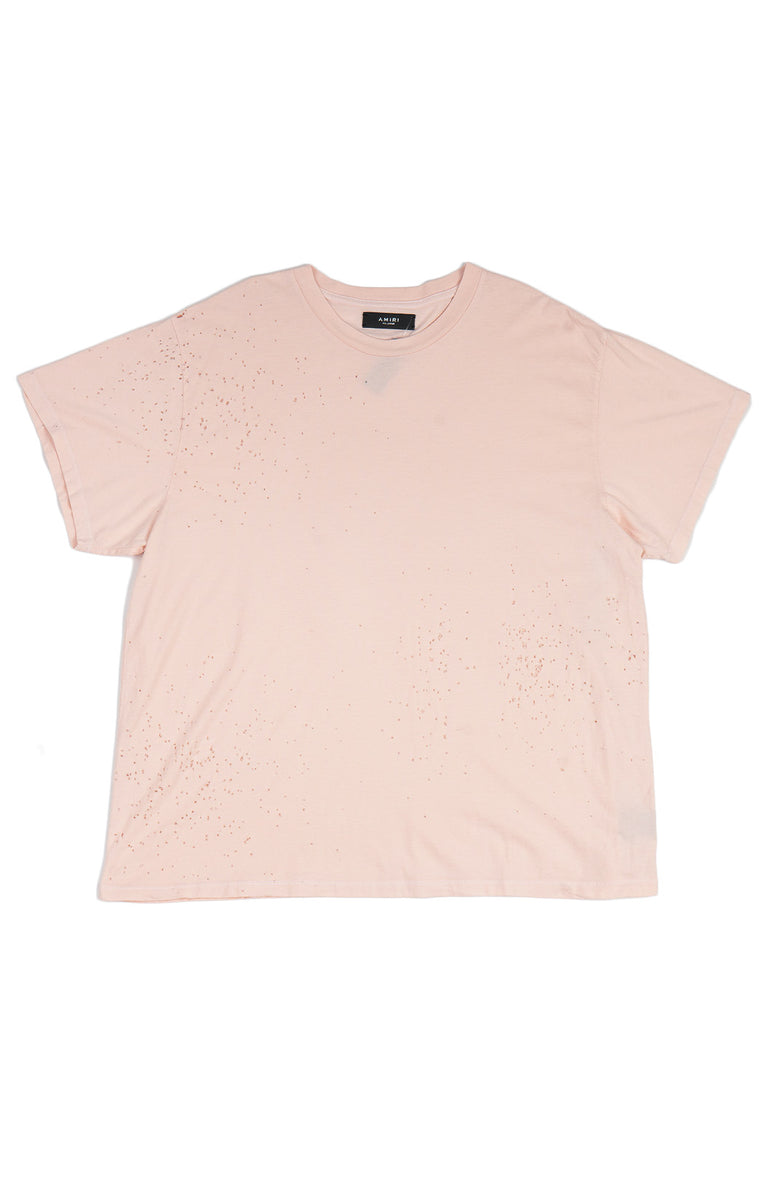 Pink amiri hot sale t shirt