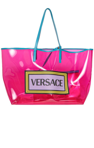 VERSACE Handbag Size: 16.5" x 8" x 13"; 9.5" drop handle