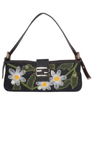 VINTAGE FENDI (RARE) Handbag Size: 12" x 1" x 5"; 9.5" drop handle