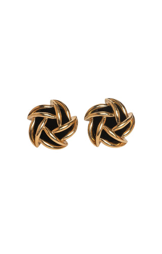 SAINT LAURENT Clip-On Earrings Size: 2" x 2"