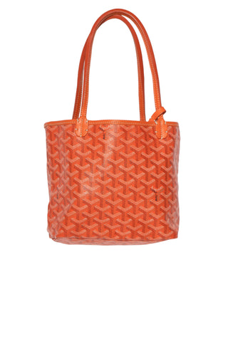 GOYARD (RARE) Handbag Size: 7.75" x 3.5" x 7.5"; 6.5" drop handle