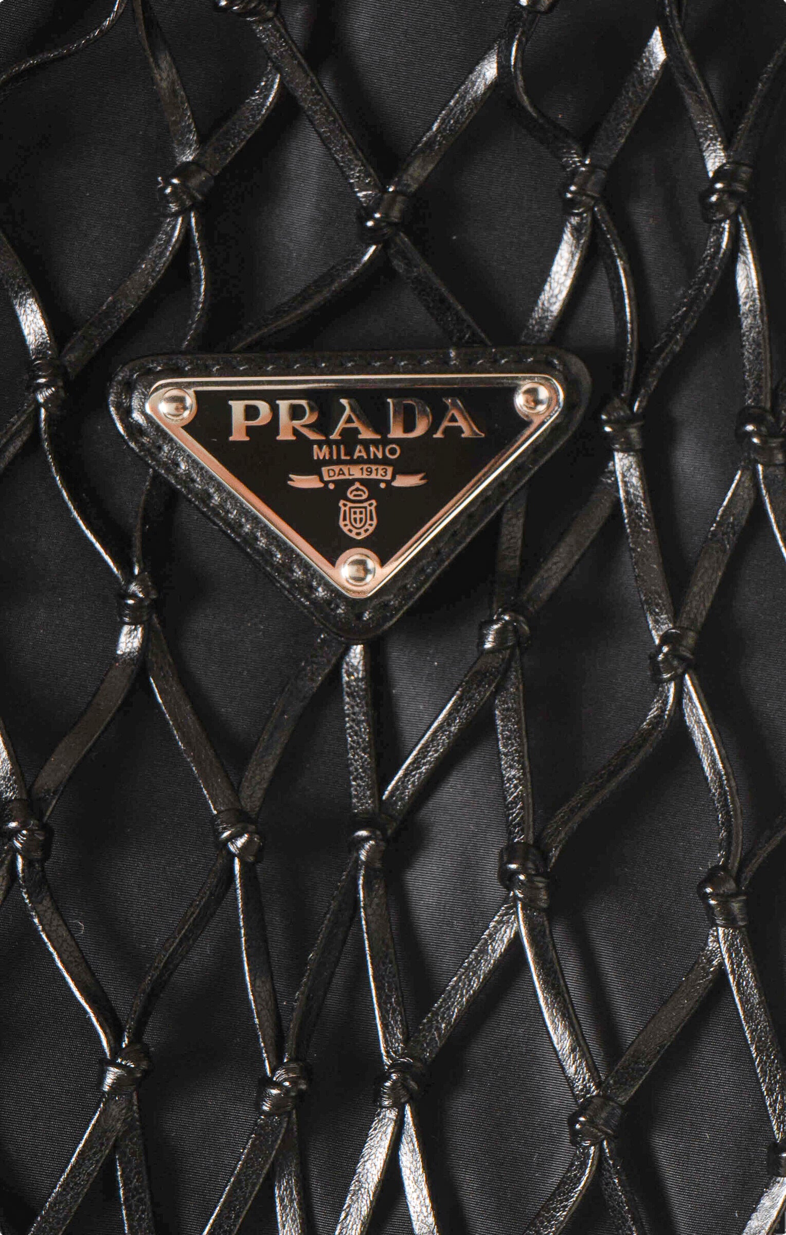 PRADA (RARE) Bag Size: 7.625" x 0.5" x 14.25"; 5" drop handle