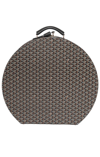 GOYARD (RARE) Luggage Size: 20.25" x 10" x 19.25"; 1.75" drop handle