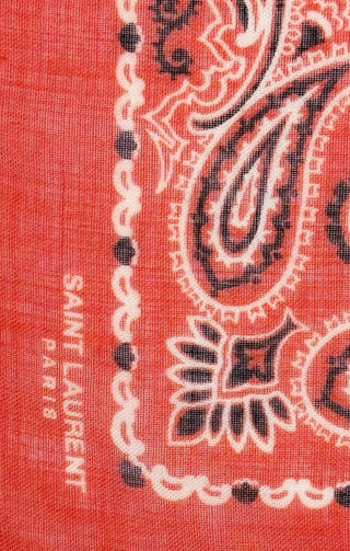 SAINT LAURENT Scarf Size: 34" x 34"