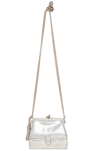JUDITH LEIBER (RARE) Handbag Size: 6" x 2.375" x 5"; 17.5" strap