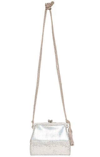 JUDITH LEIBER (RARE) Handbag Size: 6" x 2.375" x 5"; 17.5" strap