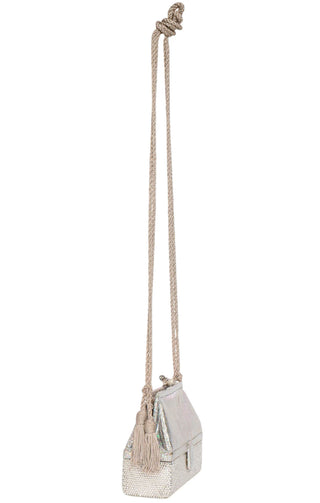 JUDITH LEIBER (RARE) Handbag Size: 6" x 2.375" x 5"; 17.5" strap