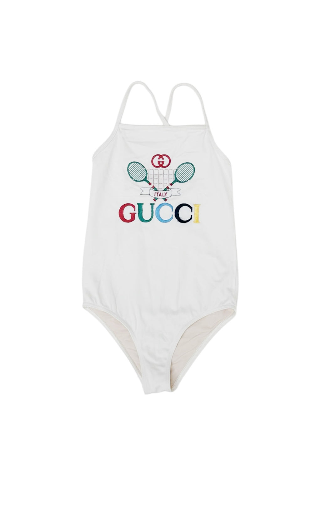 GUCCI (RARE) Swimsuit Size: No size tags, fits like 7-8 Years