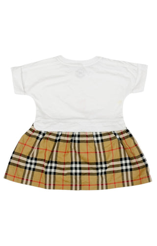Burberry Kids Vintage Check Cotton Dress, White, 12M Burberry Kids Vintage Check Cotton Dress, White, 12M