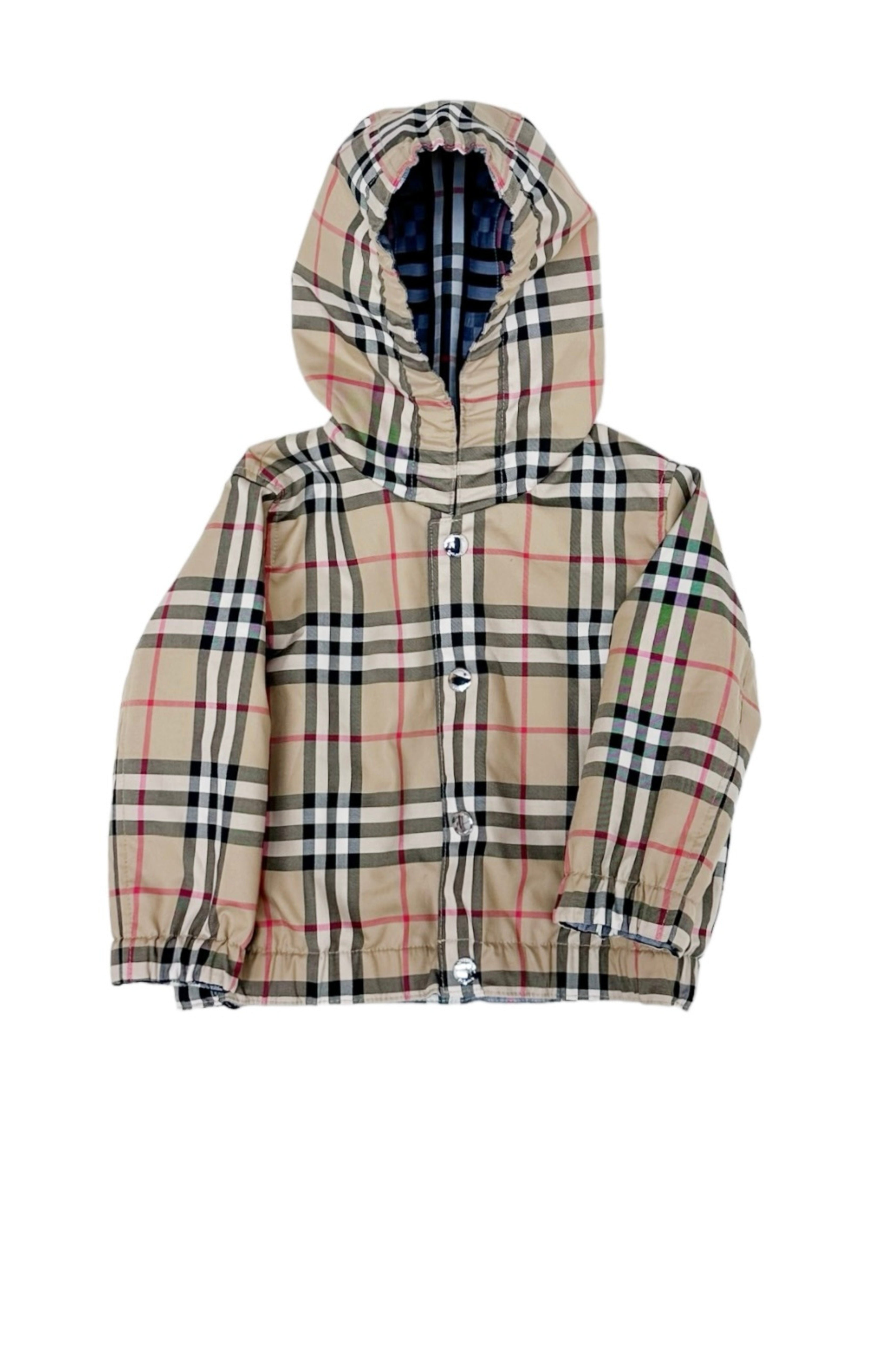 Burberry - Children House Check Short Reversible Jacket Beige 8Y/128cm |  www.luxurybags.eu