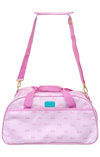 POSH PEANUT x BARBIE Luggage Size: 18" x 9.25" x 9"; 22" strap