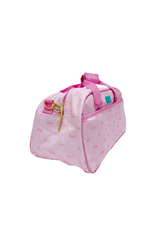 POSH PEANUT x BARBIE Luggage Size: 18" x 9.25" x 9"; 22" strap