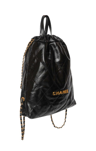 CHANEL Backpack Size: 13.75" x 3.25" x 15"; 3.5" drop handle