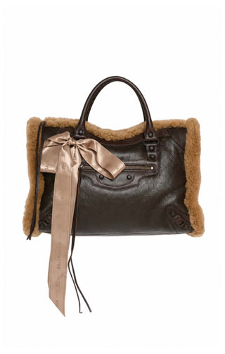 BALENCIAGA (NEW) Handbag Size: 15" x 6" x 9.5"; 4.25" drop handle