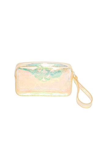 LOUIS VUITTON (RARE) Clutch / Cosmetic Bag Size: 8.375" x 1.75" x 4.5"; 5.25" drop handle