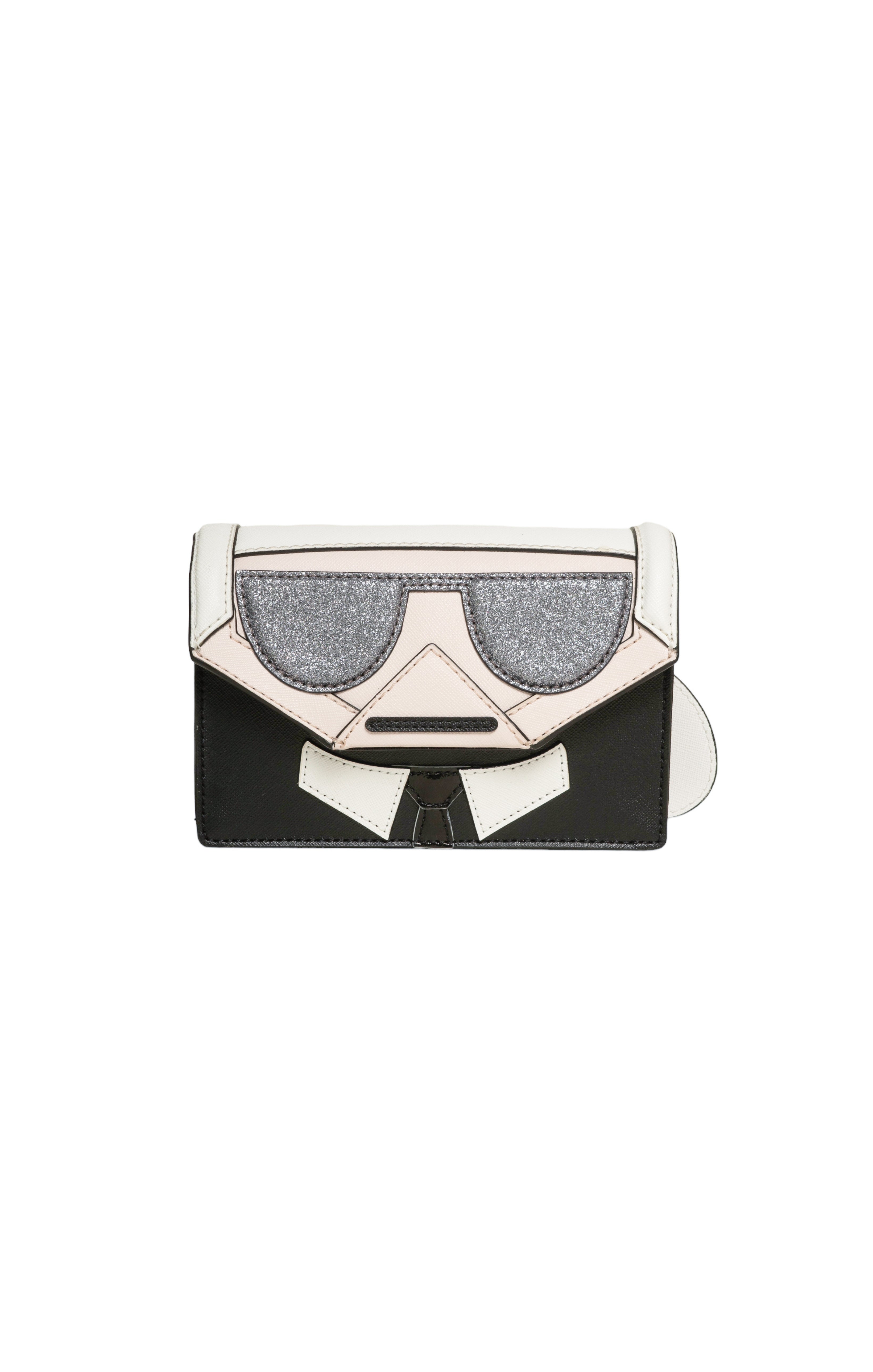 KARL LAGERFELD (NEW) with tags Bag Size: 7.625" x 2.125" x 4.5"; 24.75" strap