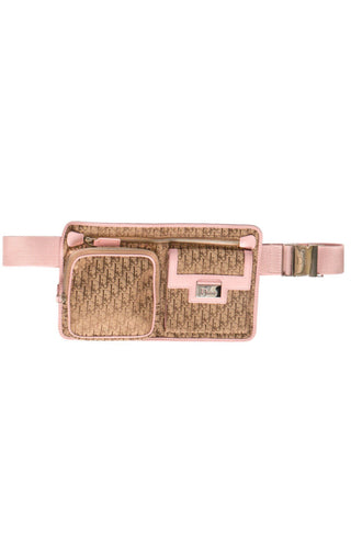 VINTAGE CHRISTIAN DIOR (RARE) Belt Bag Size: 10.375" x 1.25" x 6.25"; 15-22.5" belt