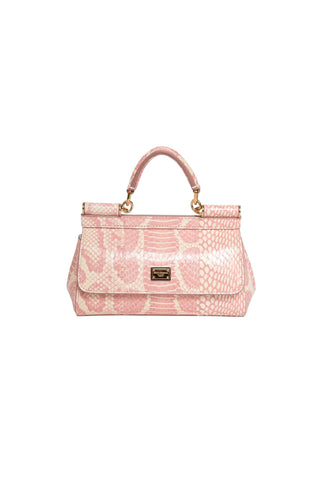 DOLCE & GABBANA (RARE) Handbag Size: 7.375" x 2.625" x 4.125"; 2.75" drop handle