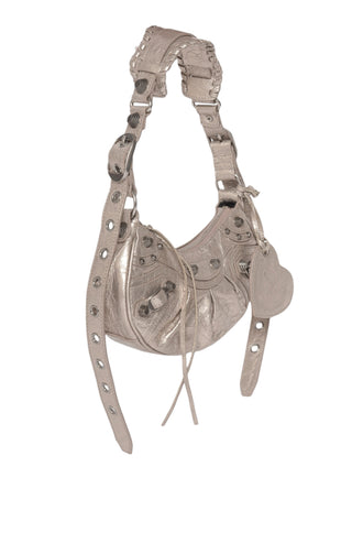 BALENCIAGA (RARE) Handbag Size: 9.5" x 2.5" x 5"; 7.5" drop handle