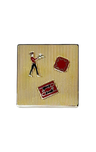 CARTIER with box Compact Mirror Size: 2.75" x 0.5" x 2.75"