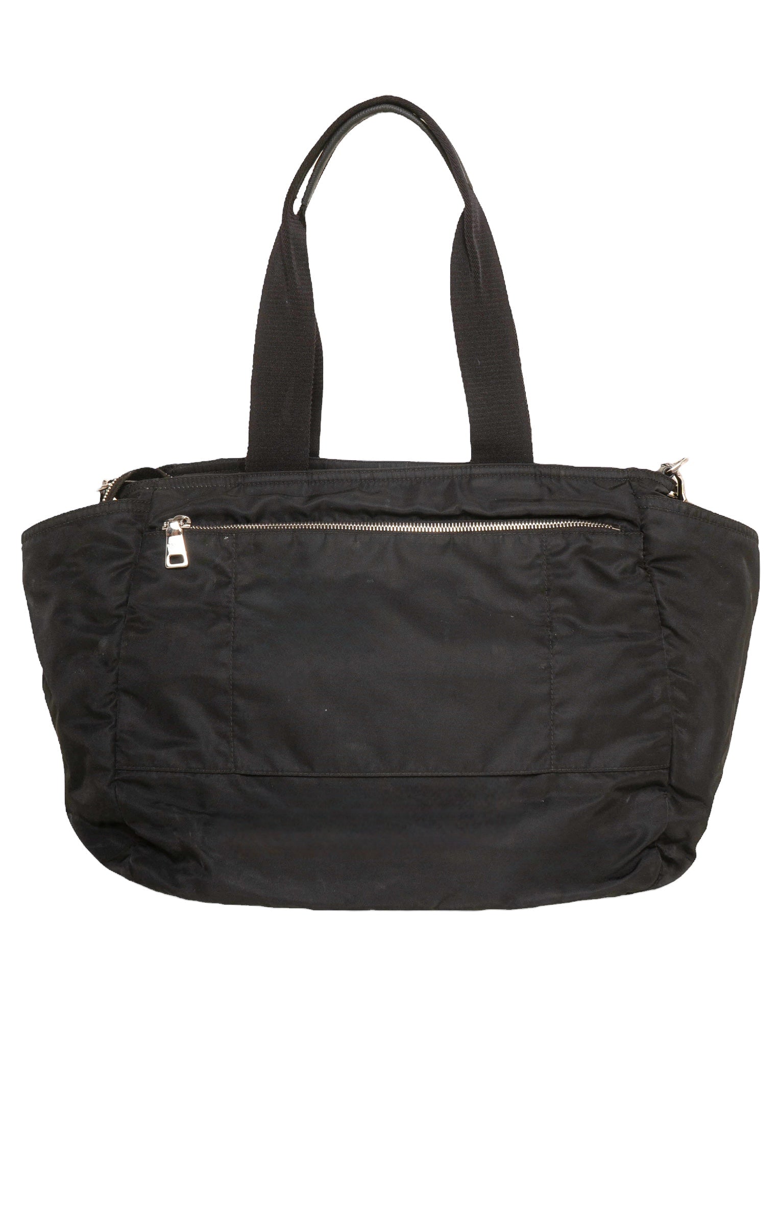 PRADA Bag Size: 17" x 7.75" x 11"; 9.25" drop handles