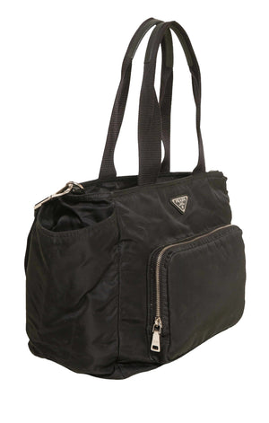 PRADA Bag Size: 17" x 7.75" x 11"; 9.25" drop handles
