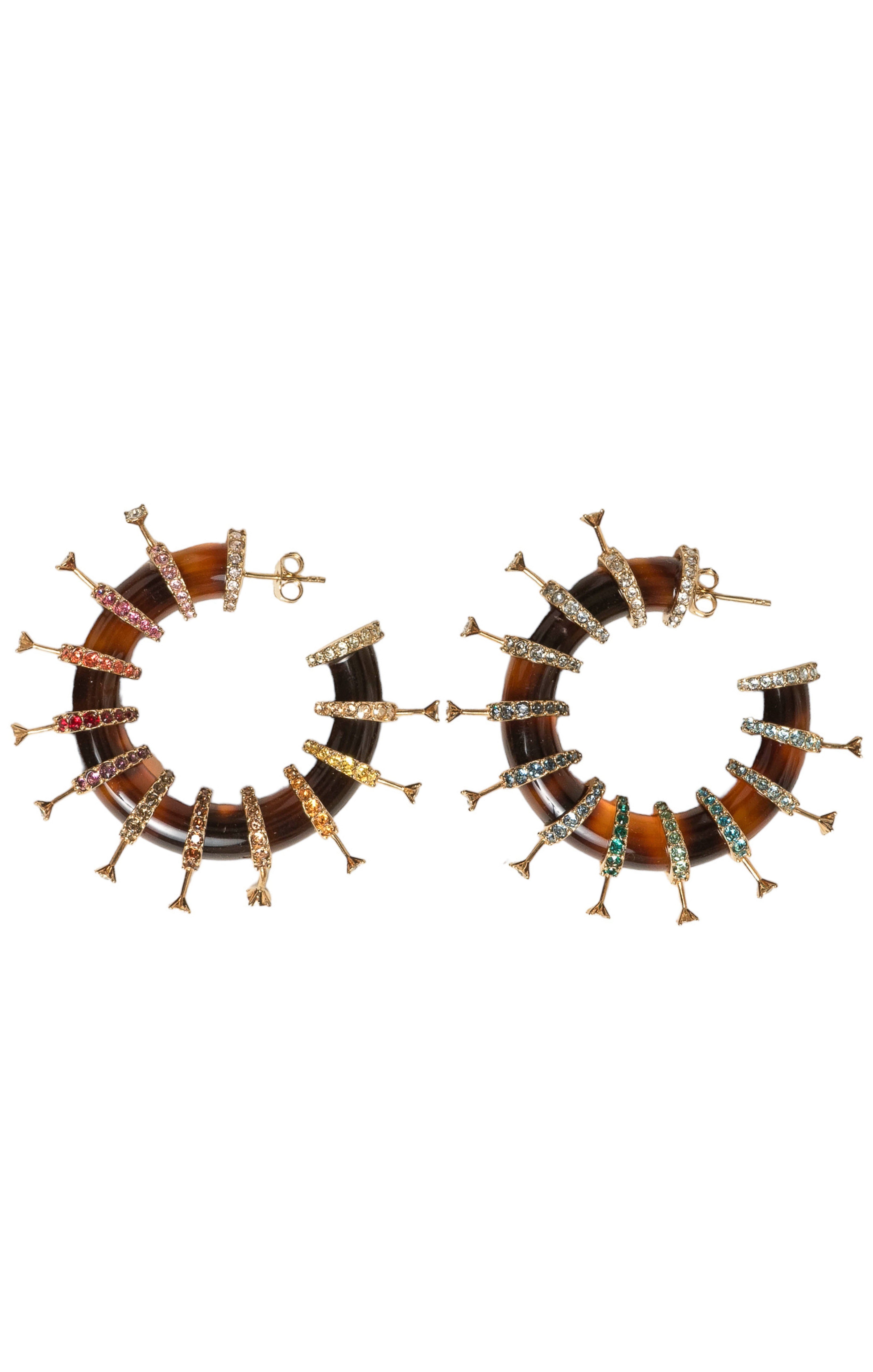 SCHIAPARELLI (RARE) Earrings Size: 2.375" x 2.25"