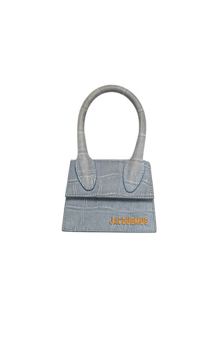 JACQUEMUS Handbag Size: 4.75" x 2.125" x 3.625"; 3.25" drop handle