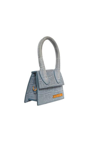 JACQUEMUS Handbag Size: 4.75" x 2.125" x 3.625"; 3.25" drop handle