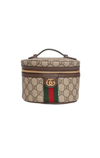 GUCCI (NEW) Cosmetic Bag Size: 6.5" x 4.25" x 4.75"; 1" drop handle