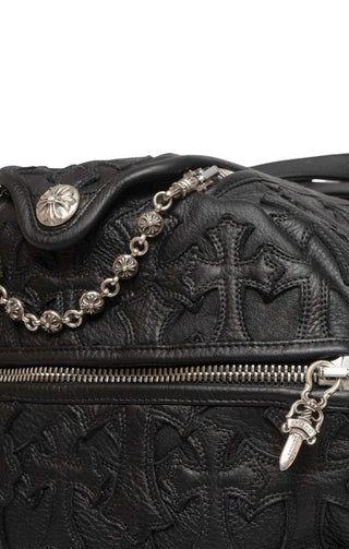 CHROME HEARTS (RARE) Luggage Size: 28" x 11.5" x 10.5"; 8.75" drop handle