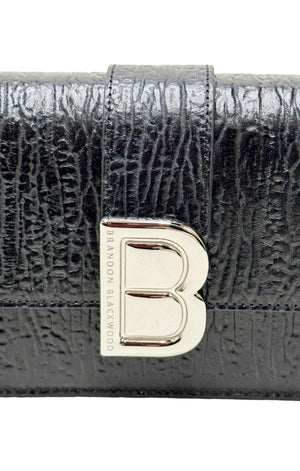 BRANDON BLACKWOOD (NEW) with tags Bag Size: 10.625" x 2" x 5"; 11" drop handle