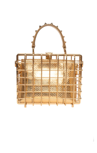 DOLCE & GABBANA (RARE) Handbag Size: 7.625" x 3" x 6"; 3.25" drop handle