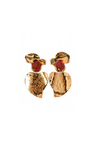 SAINT LAURENT Clip-On Earrings Size: 2.25" x 4.5"