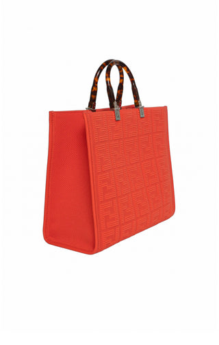 FENDI Handbag Size: 14" x 6.375" x 12"; 4.25" drop handle
