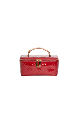 LOUIS VUITTON Travel Case Size: 5.75" x 3.125" x 2.825"; 1.5" drop handle