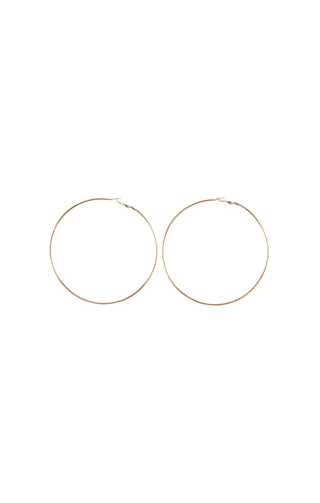 Hoop Earrings Size: 3.75" x 2mm