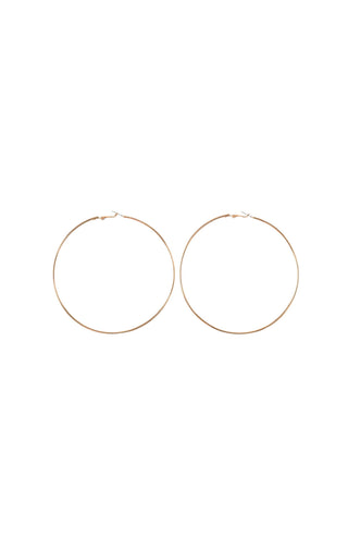 Hoop Earrings Size: 3.75" x 2mm