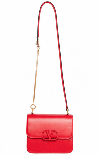 VALENTINO GARAVANI (RARE) Handbag Size: 8.625" x 4.375" x 7"; 20.5" strap