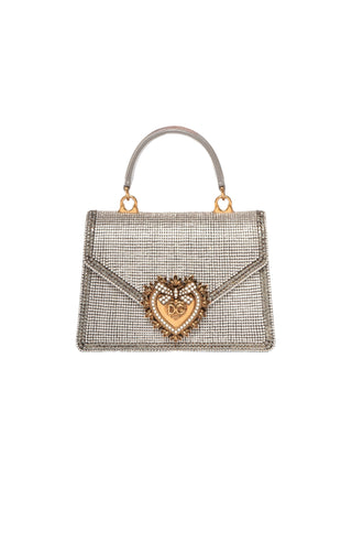 DOLCE & GABBANA (RARE) Bag Size: 7.375" x 2.375" x 5.25"; 2.75" drop handle