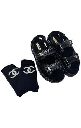 CHANEL (RARE) Sandals & Socks Set Size: Sandals - US 8, Socks - OSFM