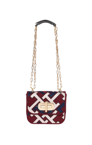 TOMMY HILFIGER (NEW) Handbag Size: 6.5" x 2.125" x 5"; 11" or 22" strap