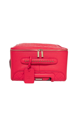 CHANEL (RARE) Luggage Size: 14" x 8.25" x 18"; 20" drop handle