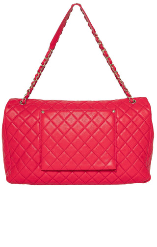 CHANEL (RARE) Handbag / Luggage Size: 17" x 5.625" x 10"; 12" drop handle