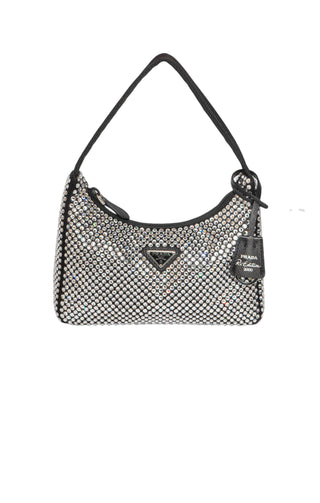 VINTAGE PRADA (RARE) Handbag Size: 8.625" x 2.375" x 4.5"; 6" drop handle