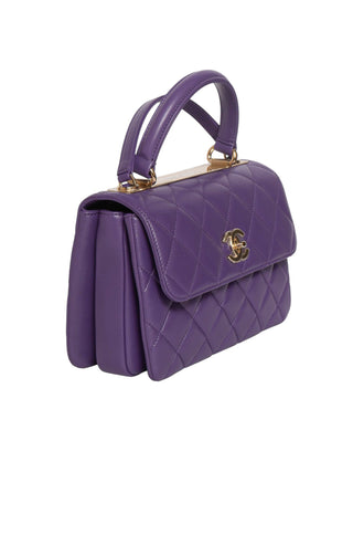 CHANEL (RARE & NEW) Handbag Size: 9.75" x 4" x 6.75"; 4" drop handle